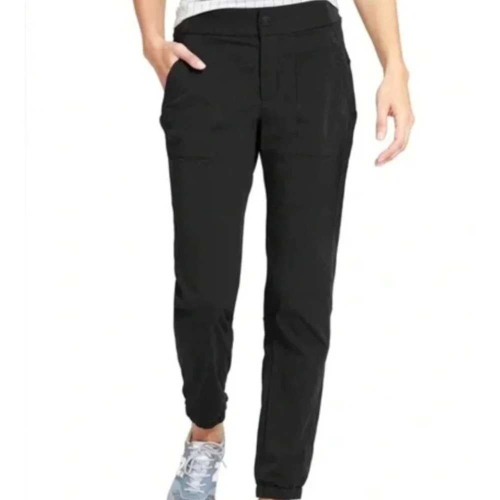 Athleta Trekkie Jogger 2.0 Hiking Pants Outdoor‎ Travel Lightweight Black Size 0